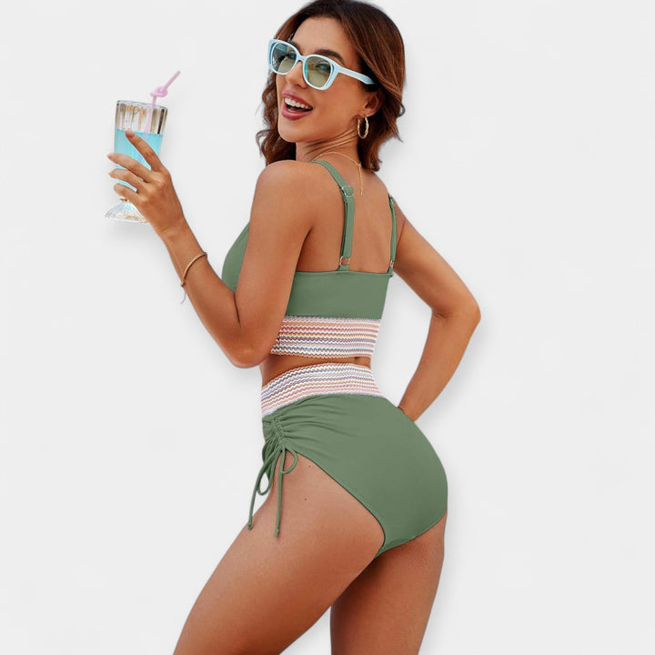 Visoki struk bikini s umetcima