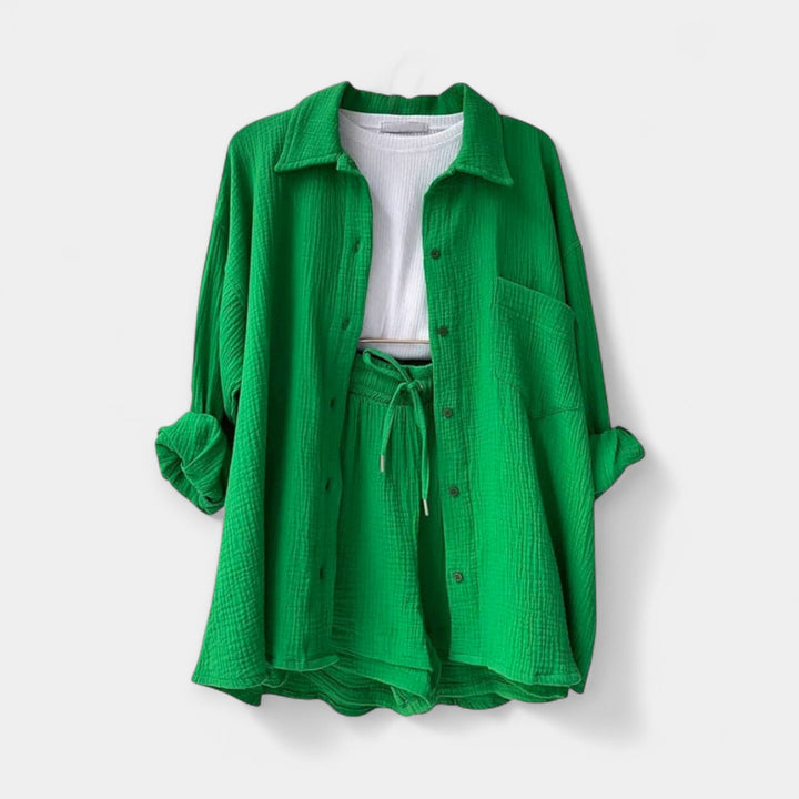 Dvoslojni Ljetni Komplet Top i Šorc