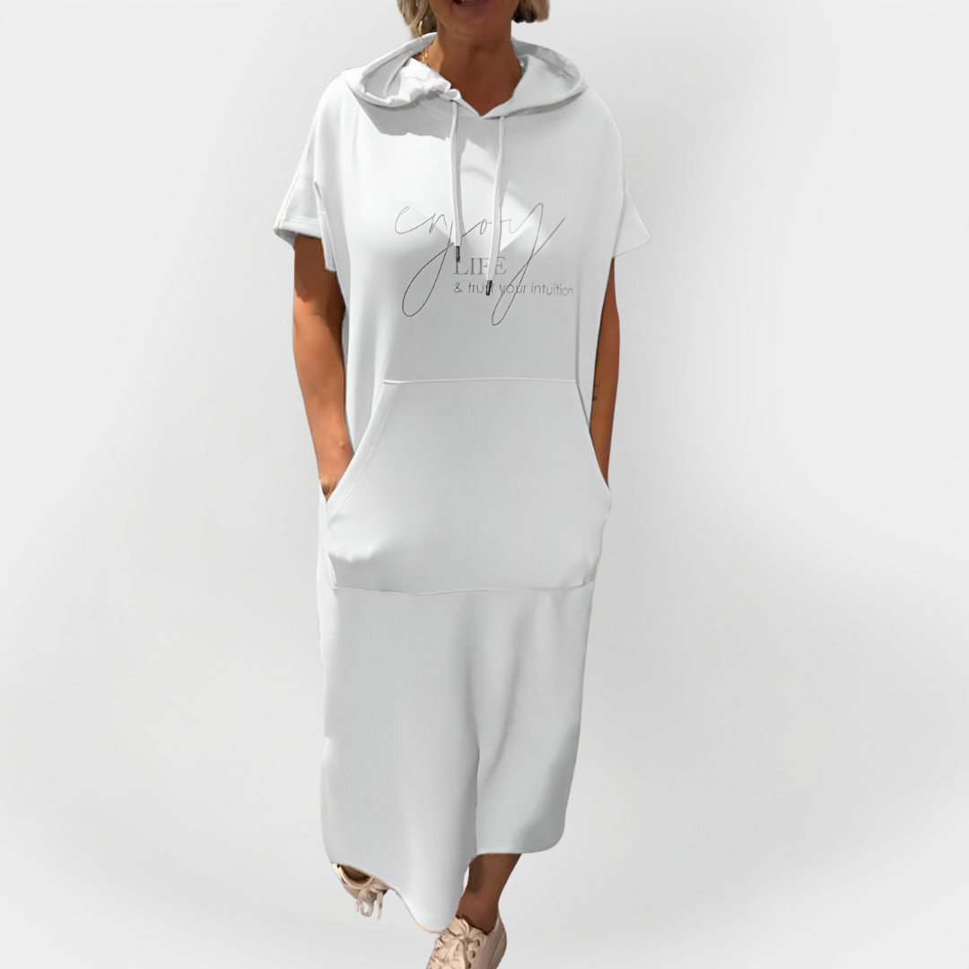 Dnevna haljina s kapuljačom