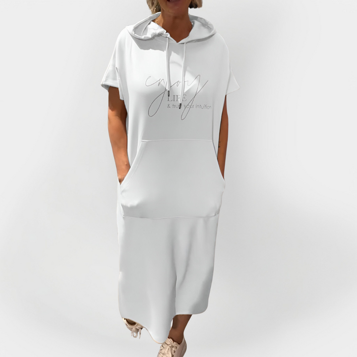 Dnevna haljina s kapuljačom