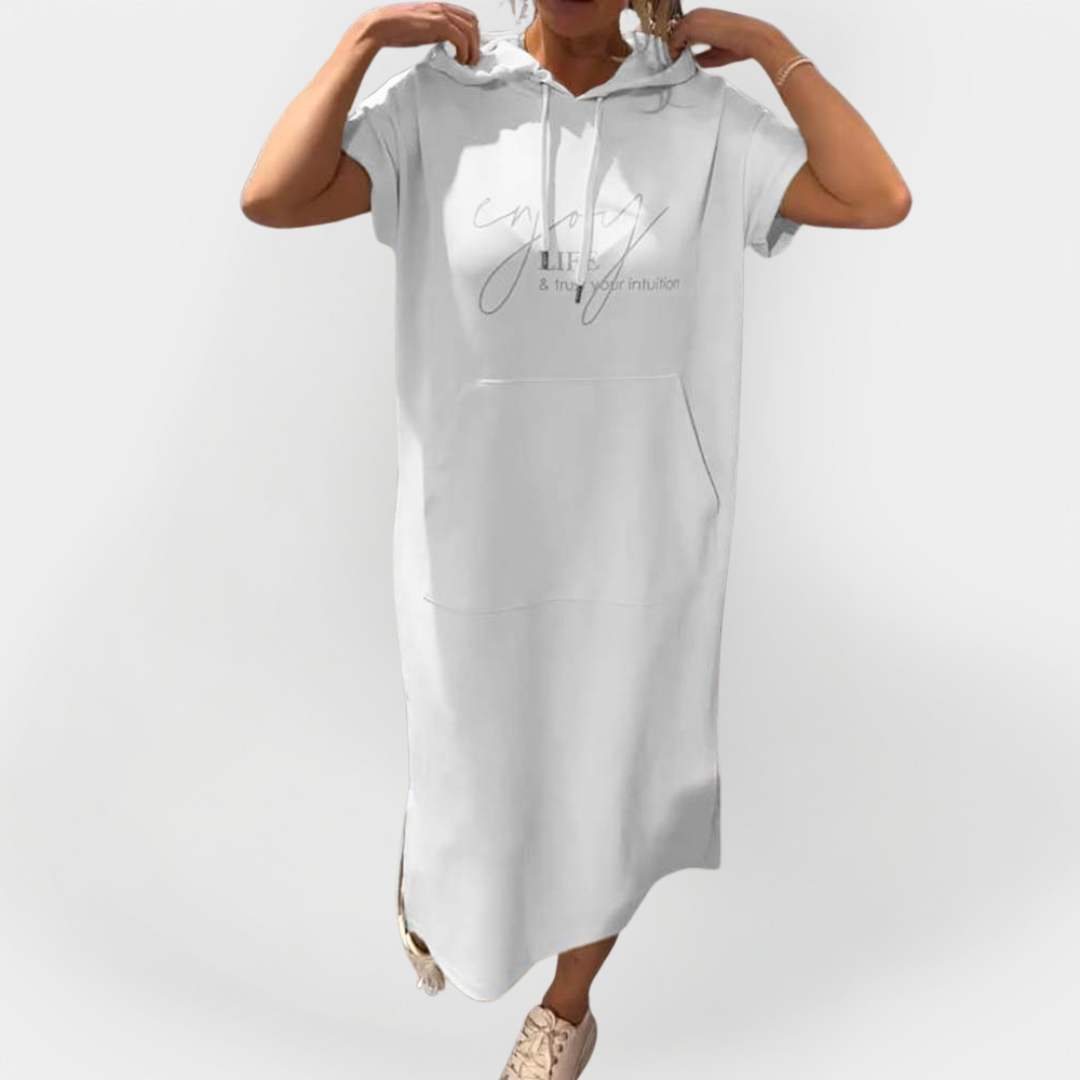 Dnevna haljina s kapuljačom