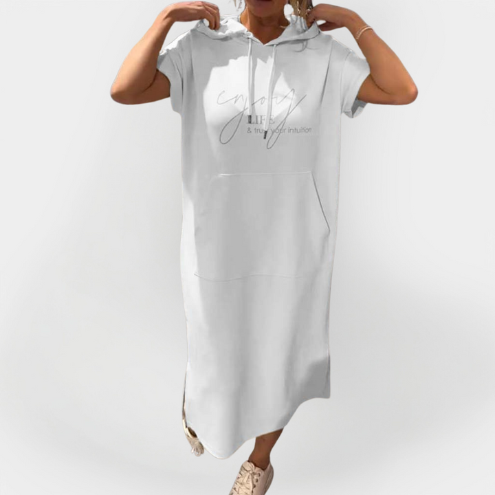 Dnevna haljina s kapuljačom