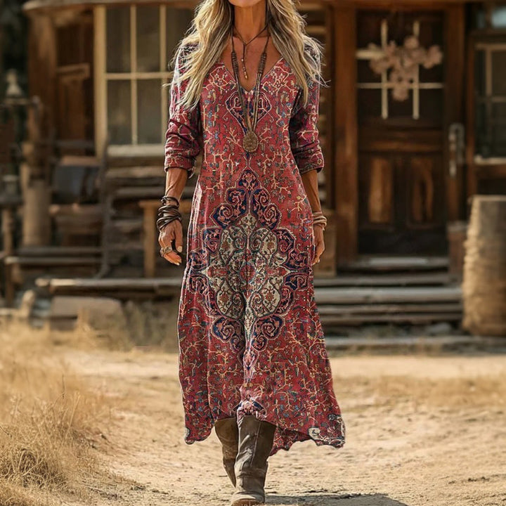 Vintage Etno Haljina za Elegantne Prilike