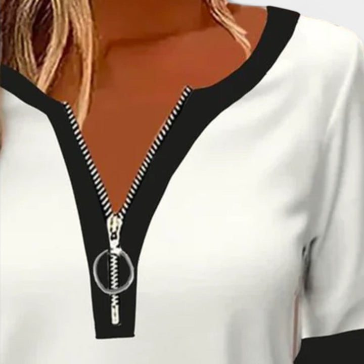 Džemper s dugačkim rukavima i patentom