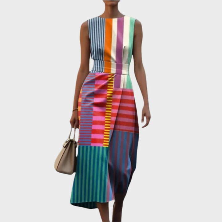 Haljina bez rukava s uzorkom