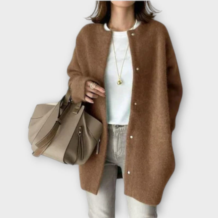 Lilly - Elegantna Vuna Džemper Jakna