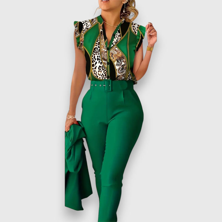 Set od dva komada s modernim uzorkom od leopard printa