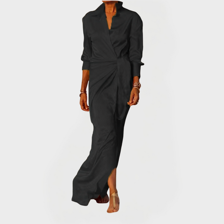 Dugo suknja za svečane prilike s mašnom