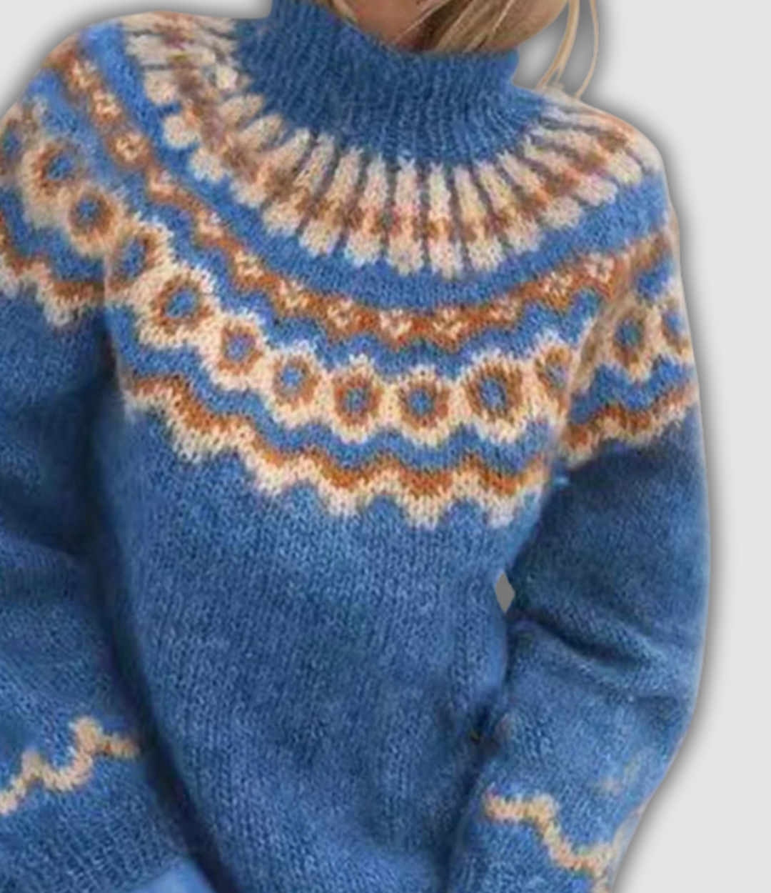 Violetta™ - Udobni džemper s visokim ovratnikom