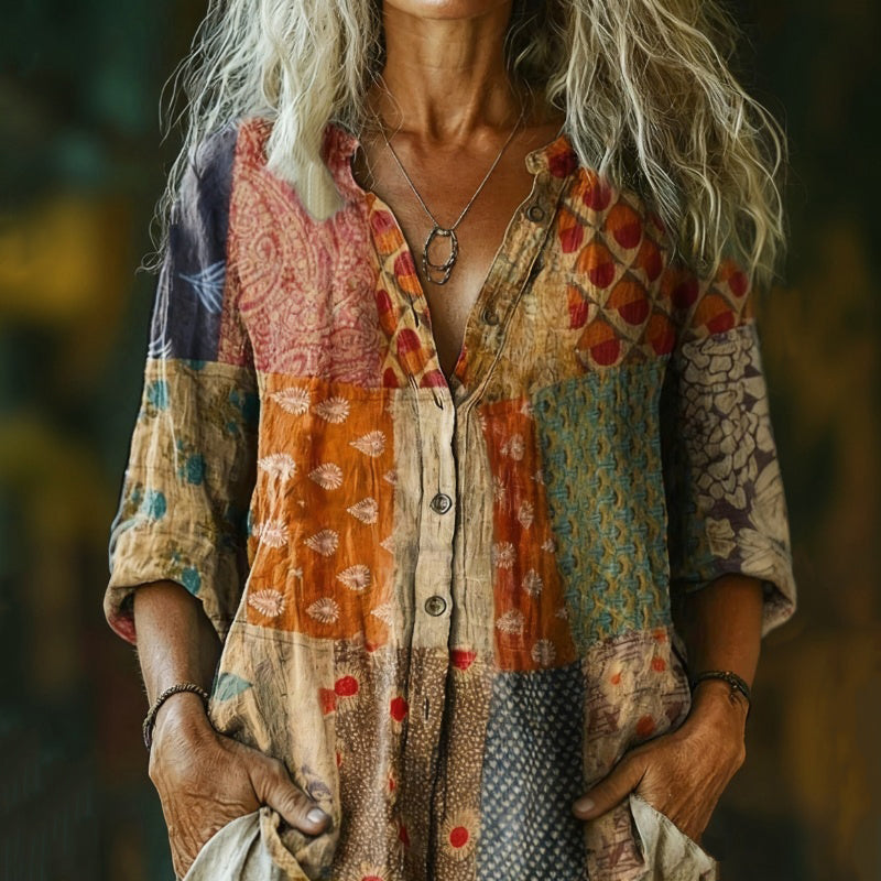 Vintage Casual Košulja za Svakodnevno Nošenje