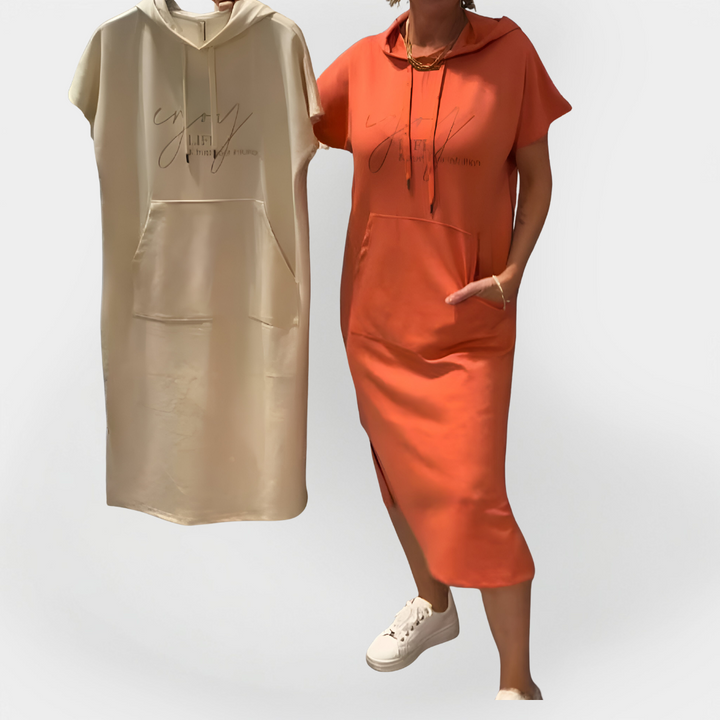 Dnevna haljina s kapuljačom