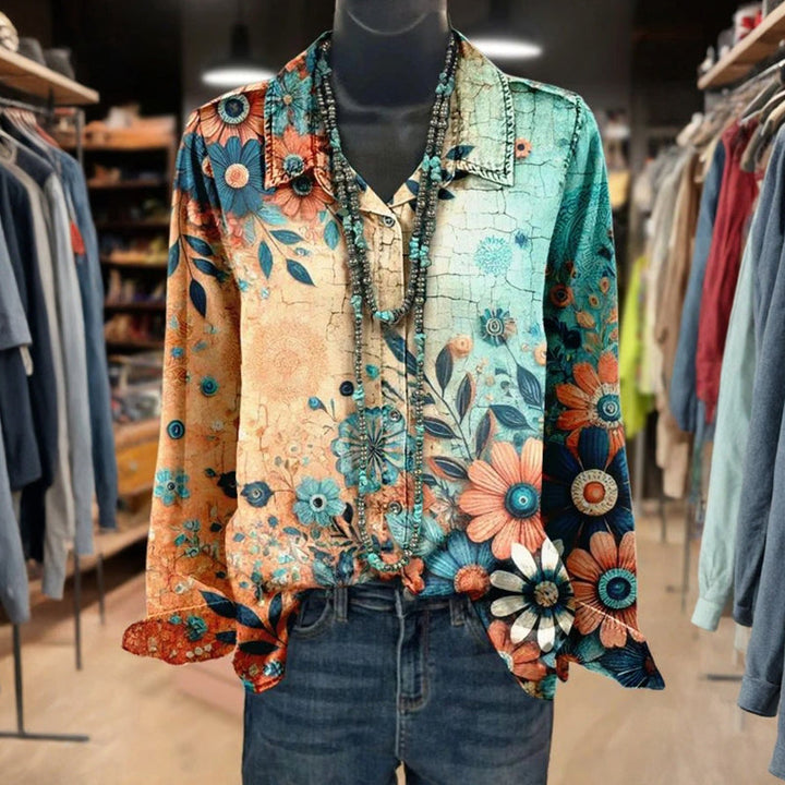 Vintage Cvjetni Chemisier za elegantan i sofisticiran izgled