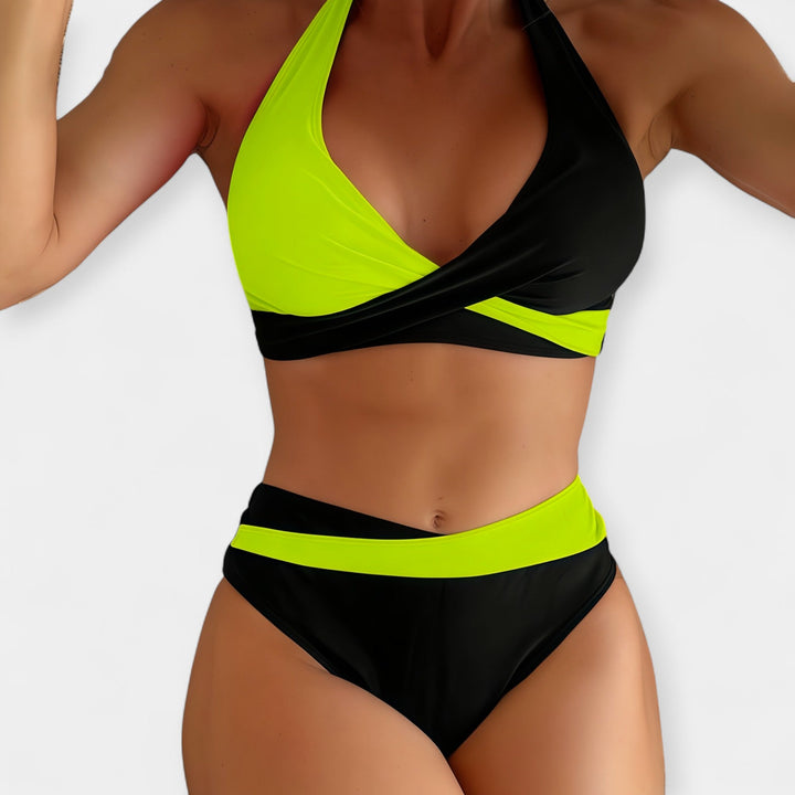 Džepni kupaći kostim s preklopnim vratom