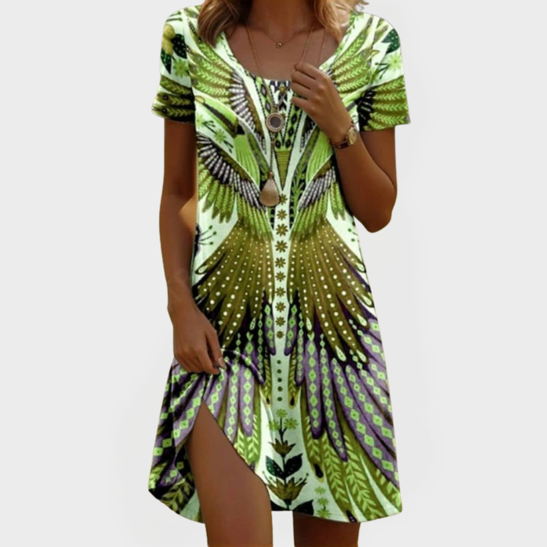 Vintidž haljina s kratkim rukavima