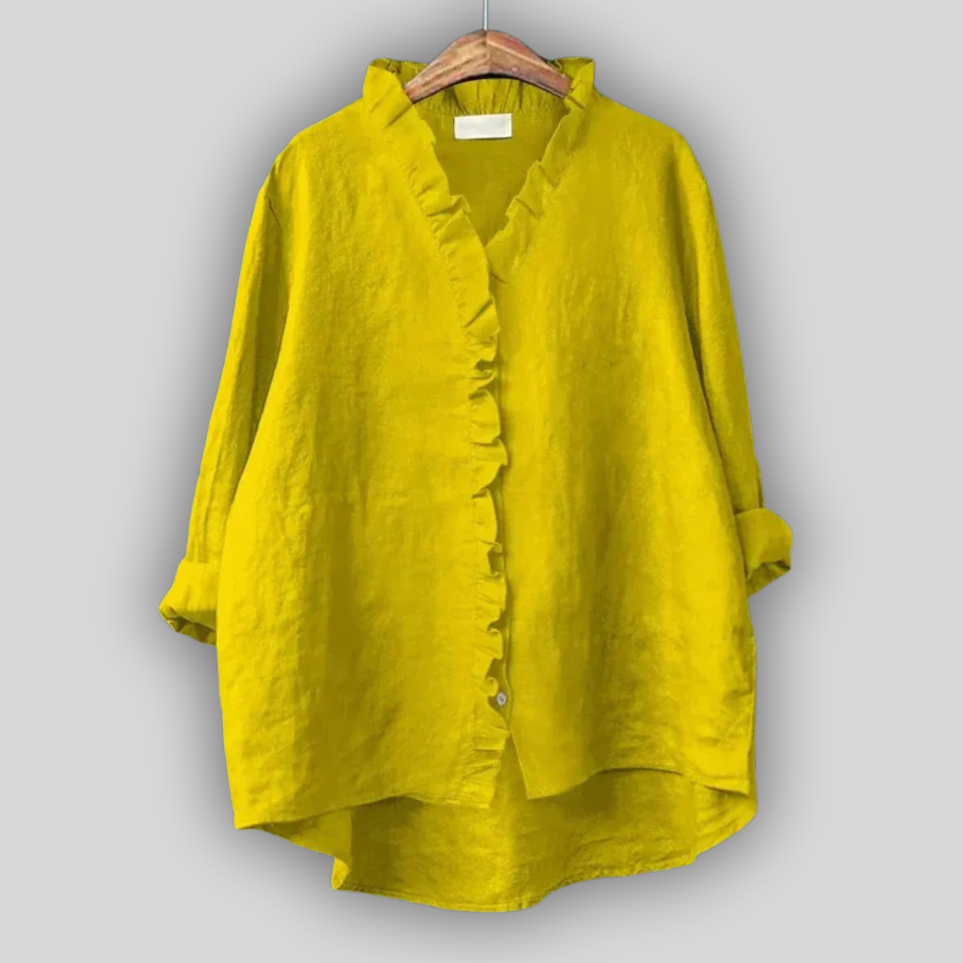 Lanena bluza zemaljska elegancija