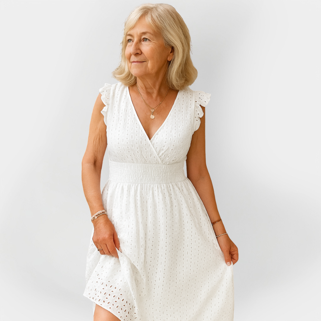 Očaravajuća haljina s nabijenim strukom