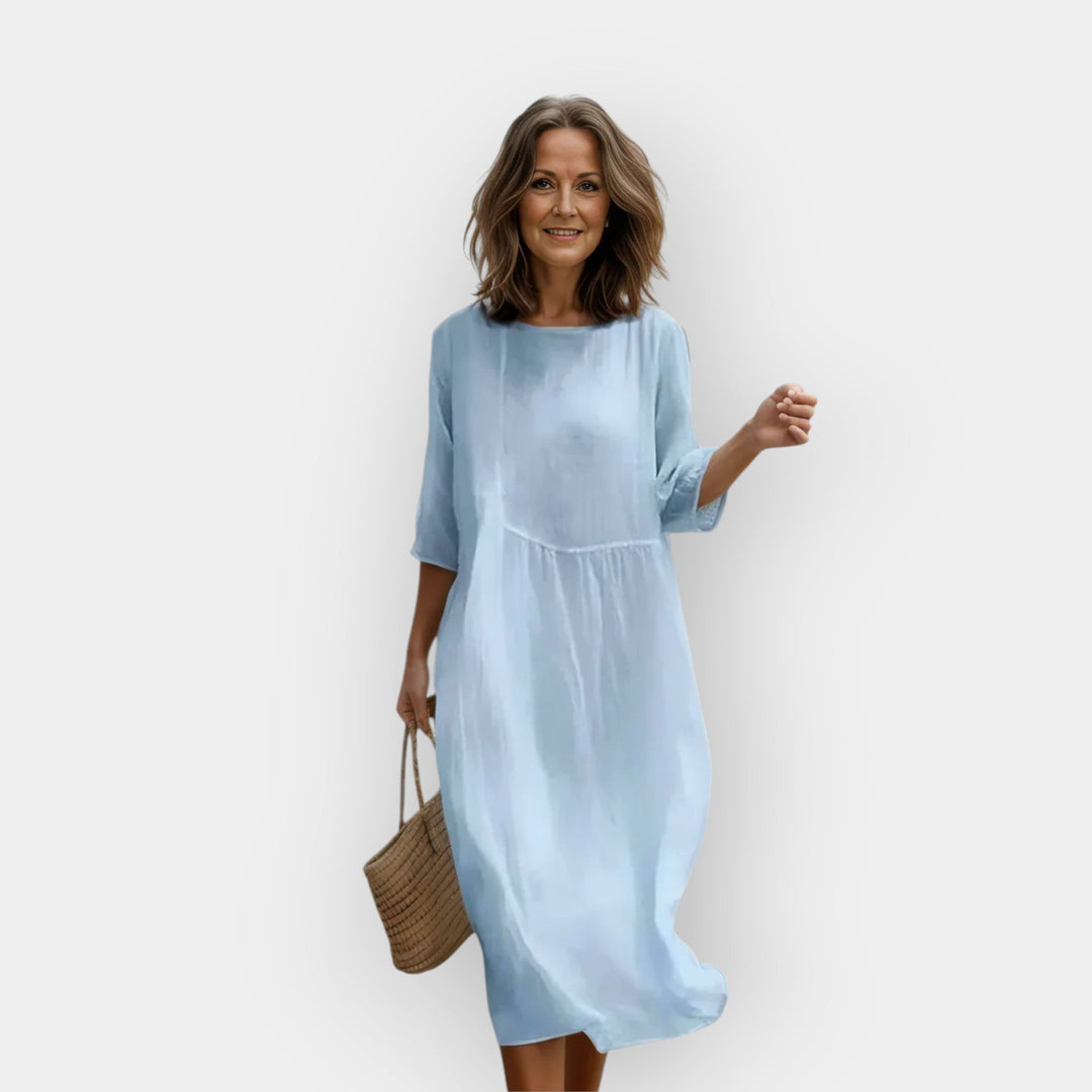 Haljina s laskavim krojem za trbuh