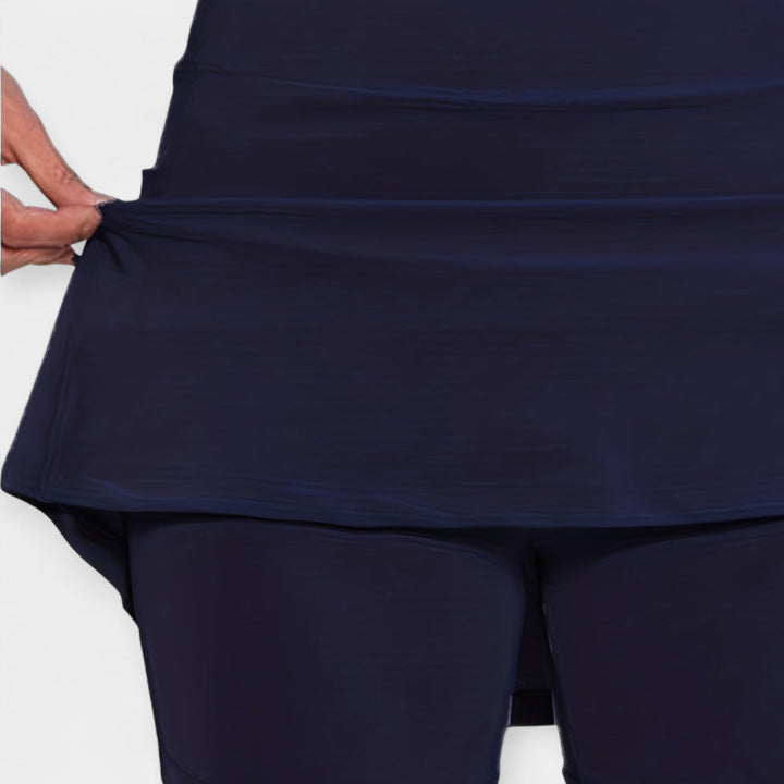 Visoki struk šorts s suknjom