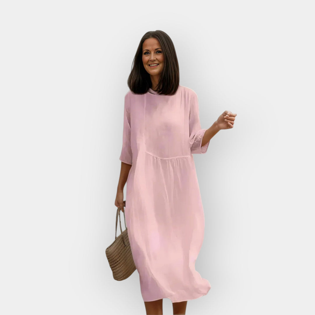 Haljina s laskavim krojem za trbuh