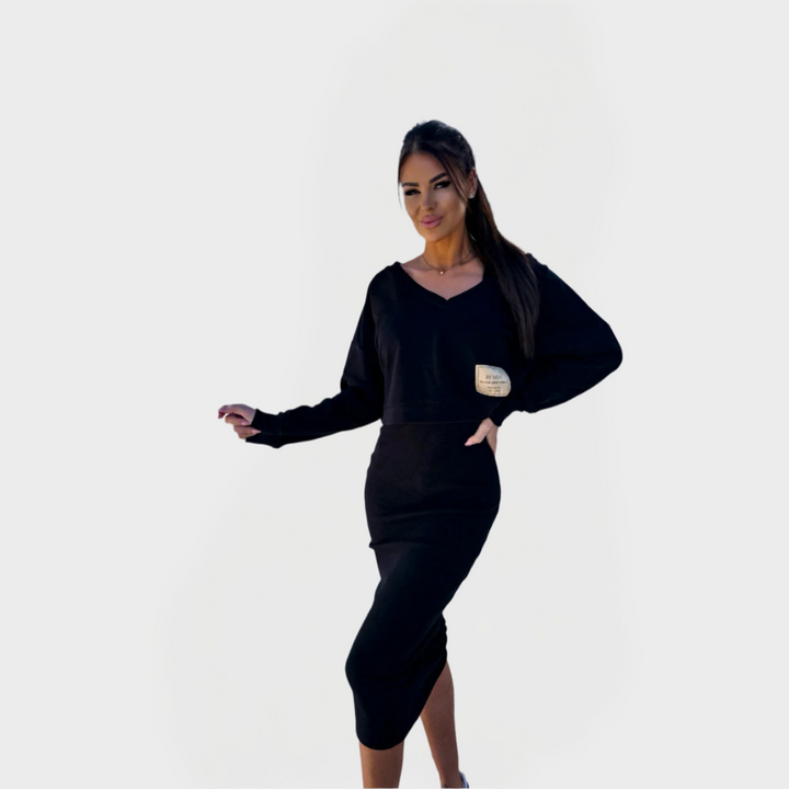 Ljetni komplet s duksom i haljinom za udobnost i stil