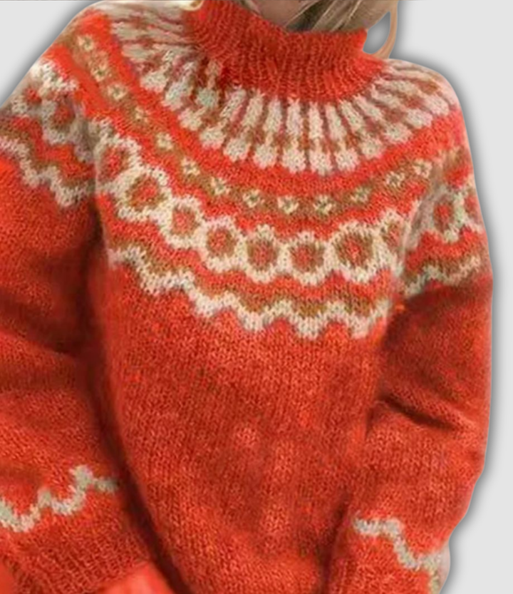 Violetta™ - Udobni džemper s visokim ovratnikom