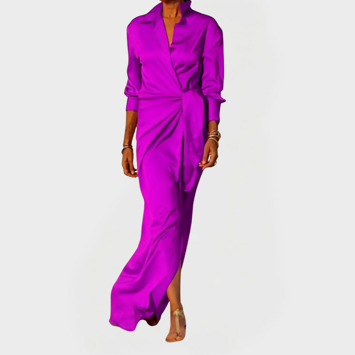 Dugo suknja za svečane prilike s mašnom