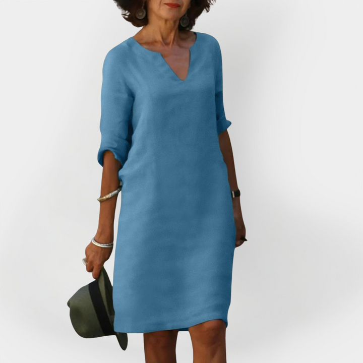 Dnevna haljina s V-izrezom