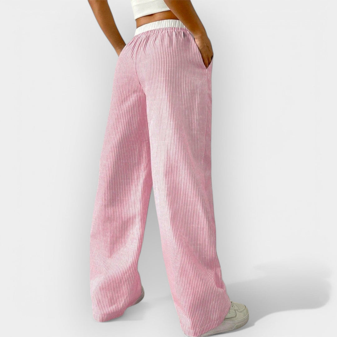 Prugaste široke hlače