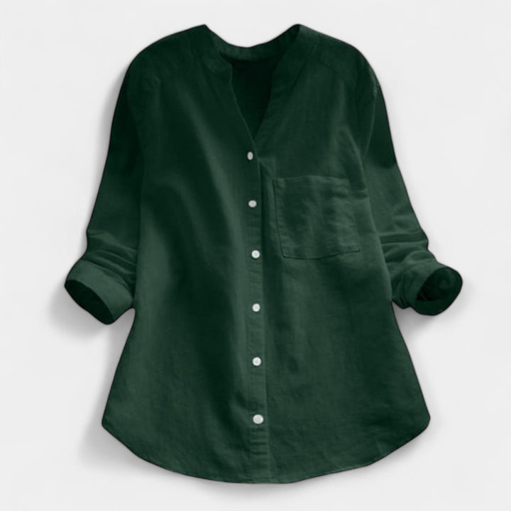 Udobna košulja od lana i pamuka