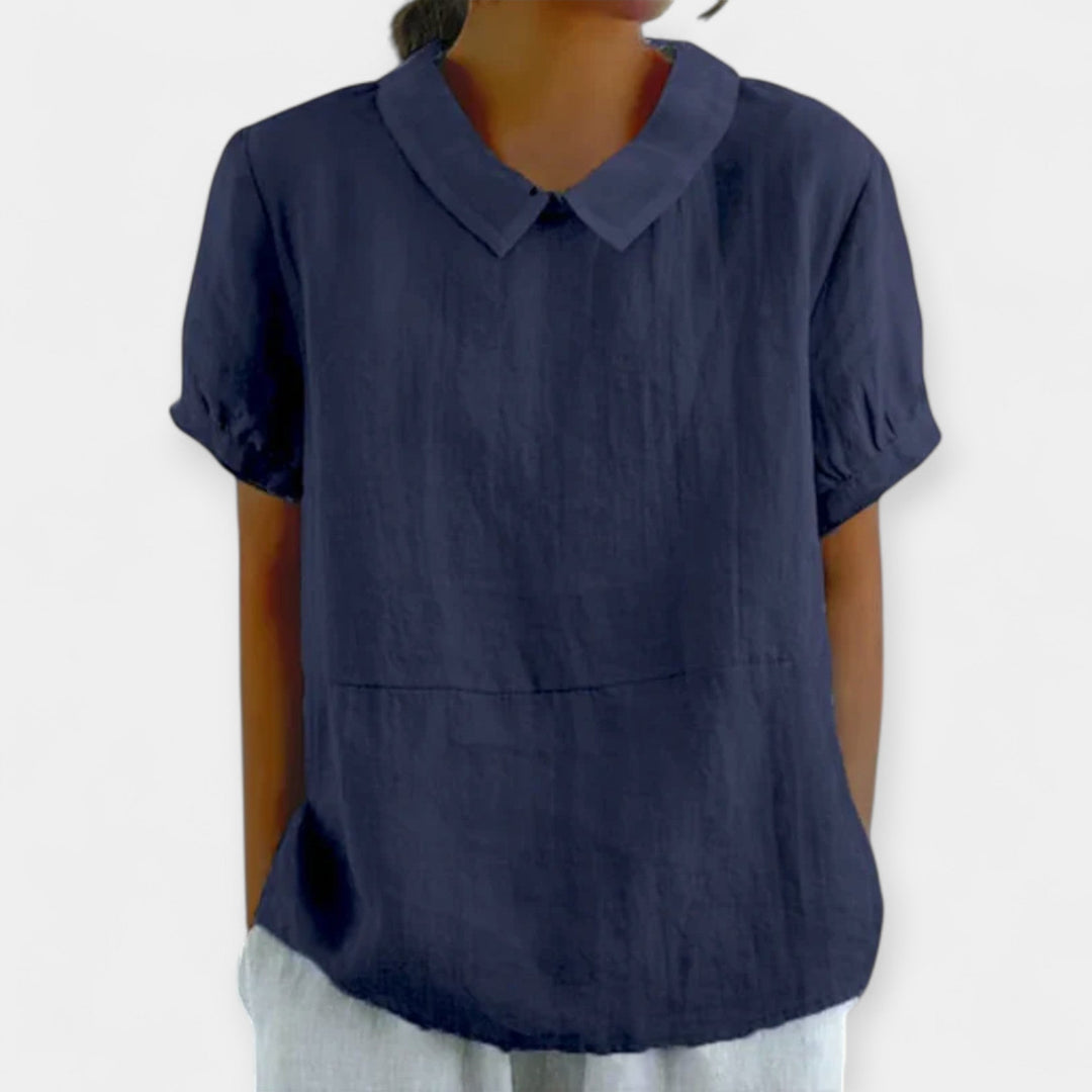 Majica od pamuka s ovratnikom