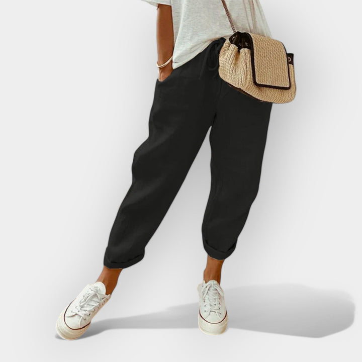 Lepršavi laneni hlače