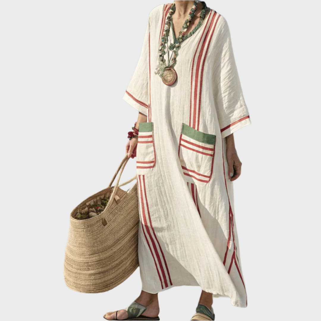 Kaftan s prugama i oversized džepovima