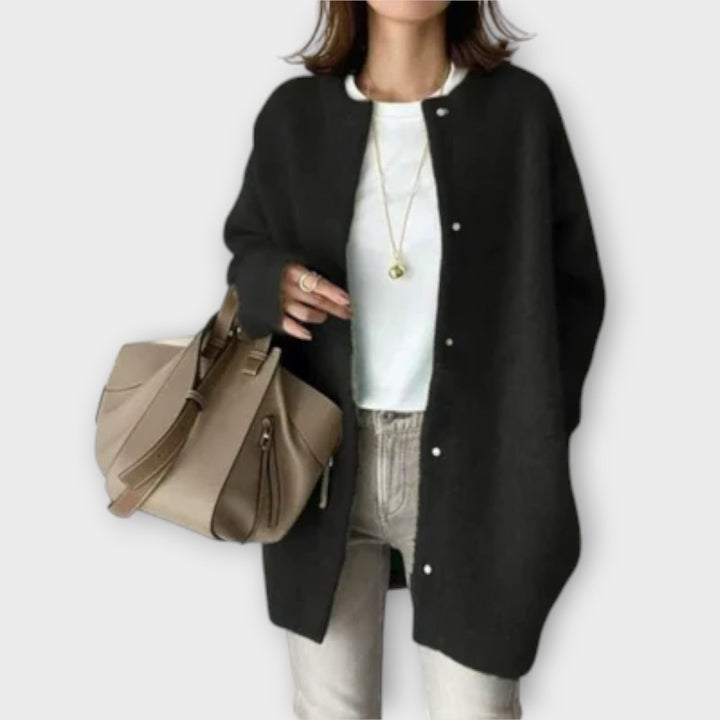 Lilly - Elegantna Vuna Džemper Jakna