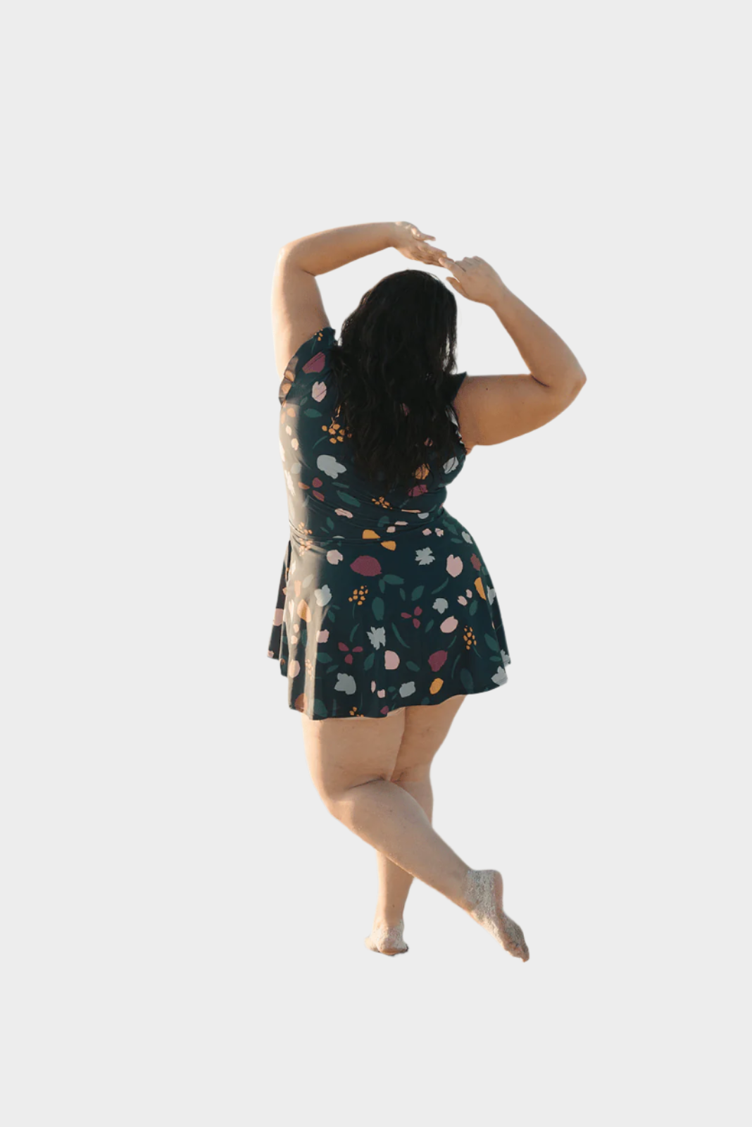 Kupaći kostim s volanom i podrškom za grudi