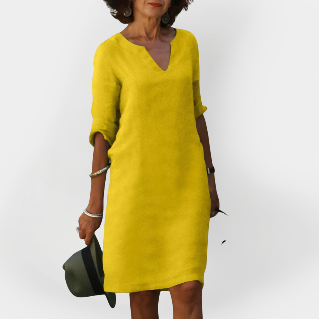 Dnevna haljina s V-izrezom