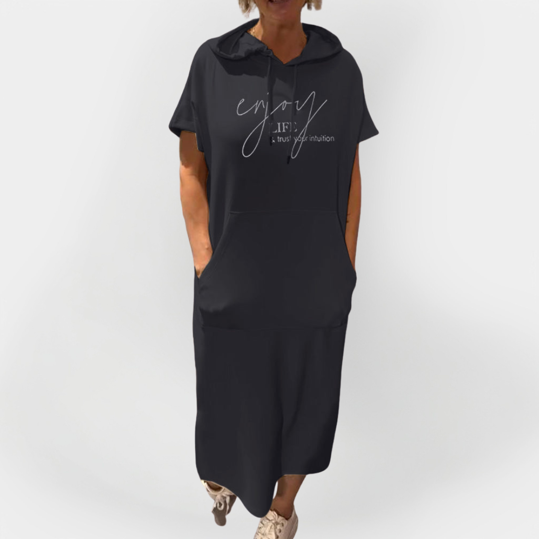 Dnevna haljina s kapuljačom