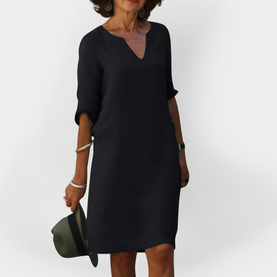 Dnevna haljina s V-izrezom