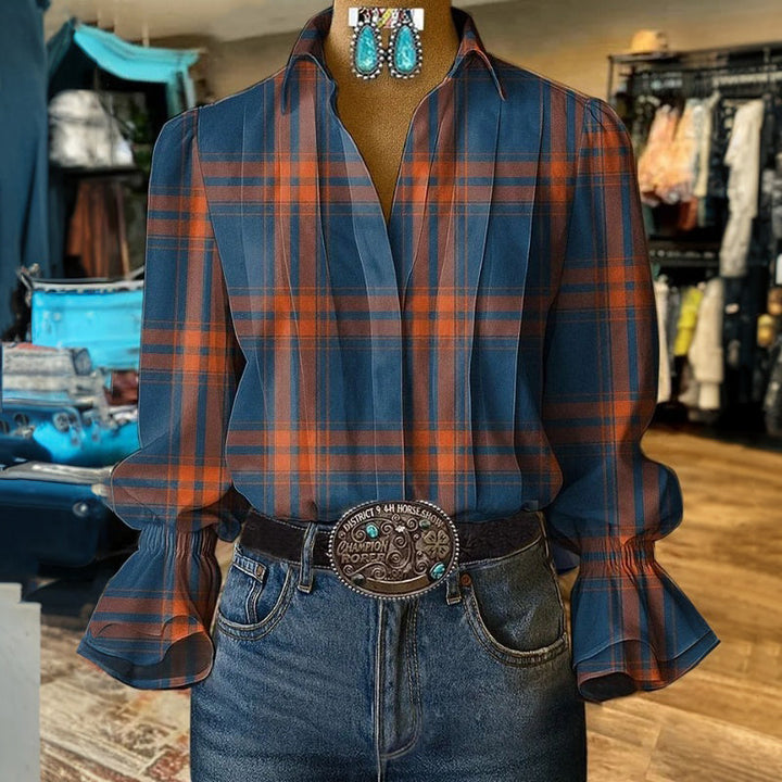 Vintage Karirani Chemisier za elegantan i sofisticiran izgled