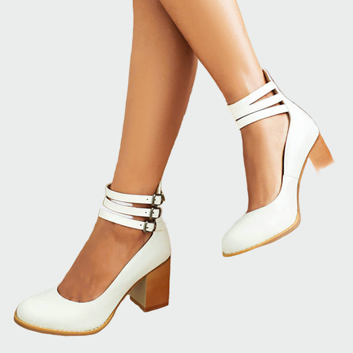 Kaa™ | Elegantne sandale s debelim petom