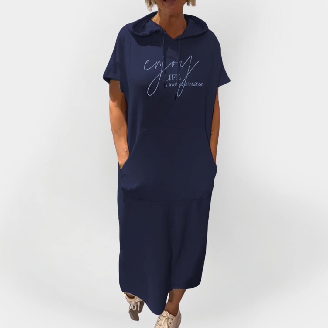 Dnevna haljina s kapuljačom