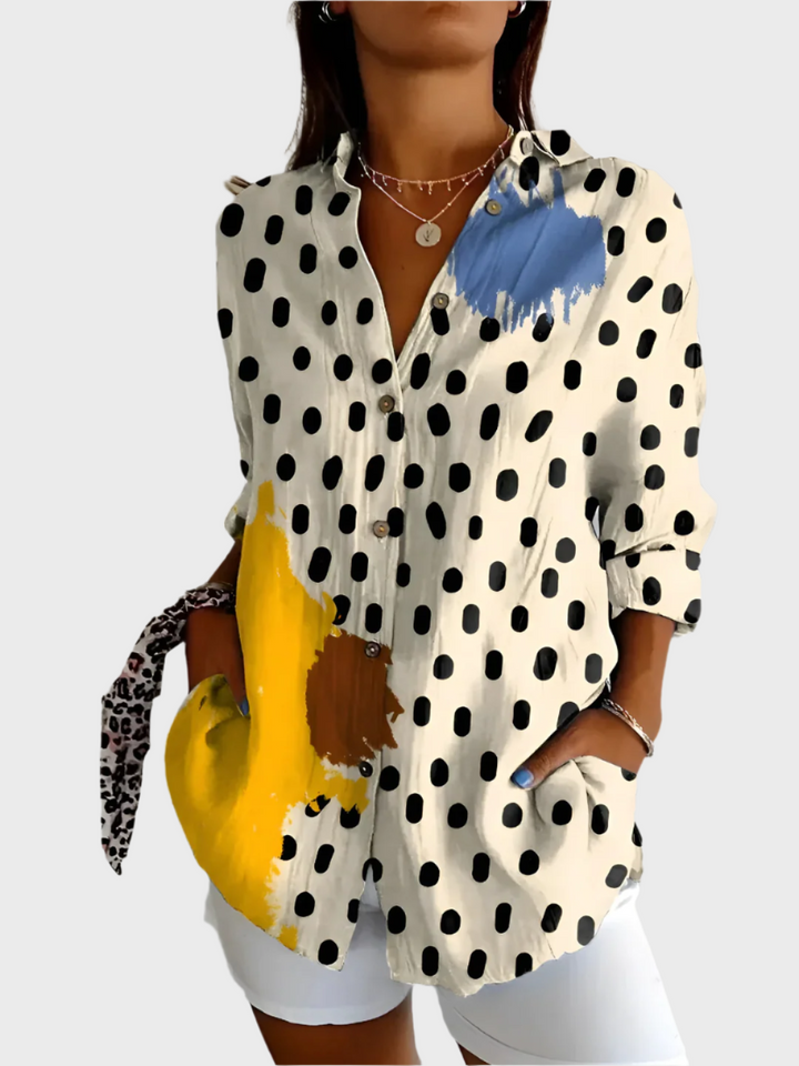 Pamucna bluza s floralnim uzorkom