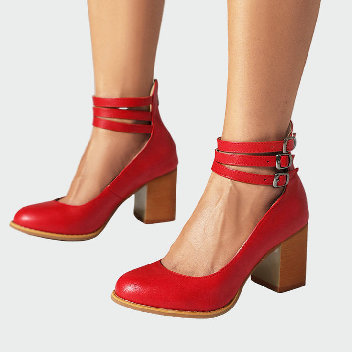 Kaa™ | Elegantne sandale s debelim petom