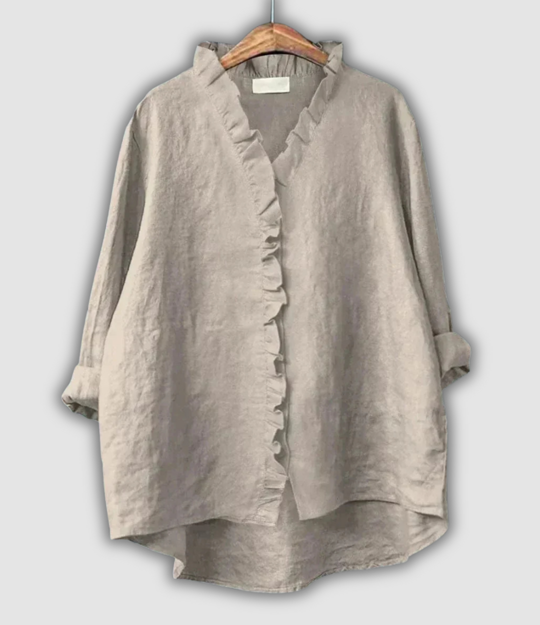 Lanena smeđa bluza Mira