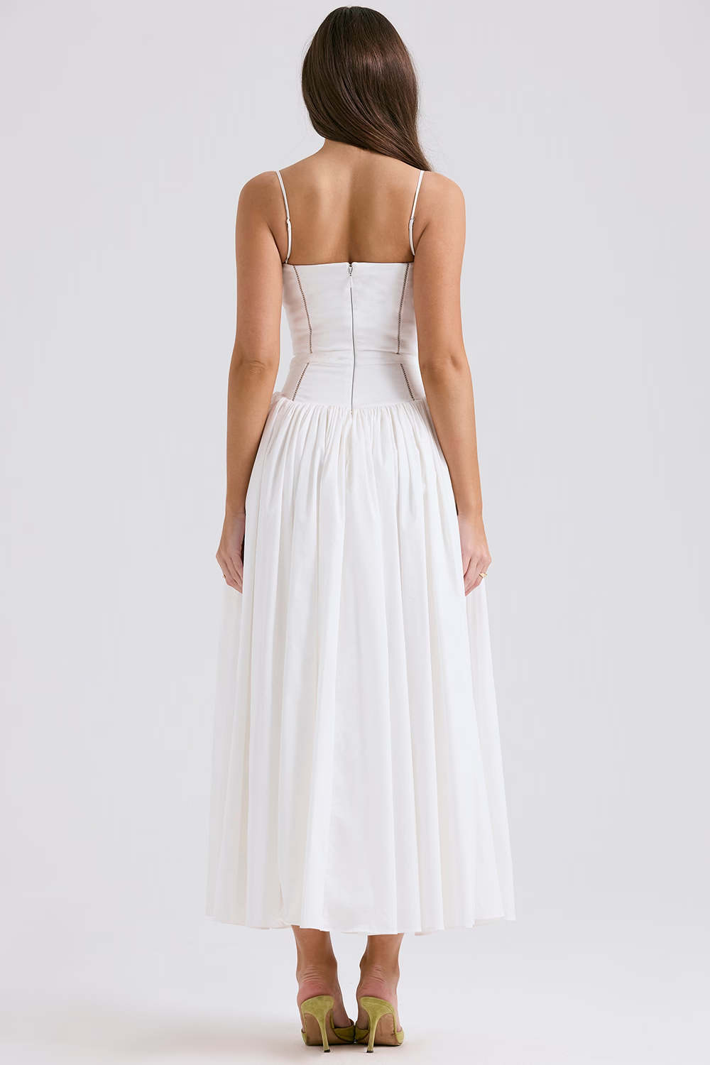 Maxi haljina s tankim naramenicama i cvjetnim uzorkom