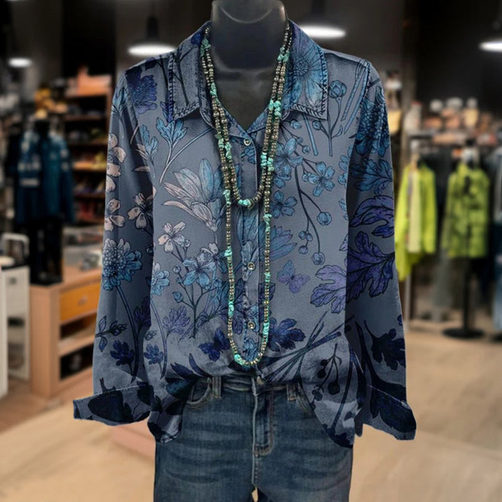 Elegantna ležerna košulja s cvjetnim uzorkom za svaki dan