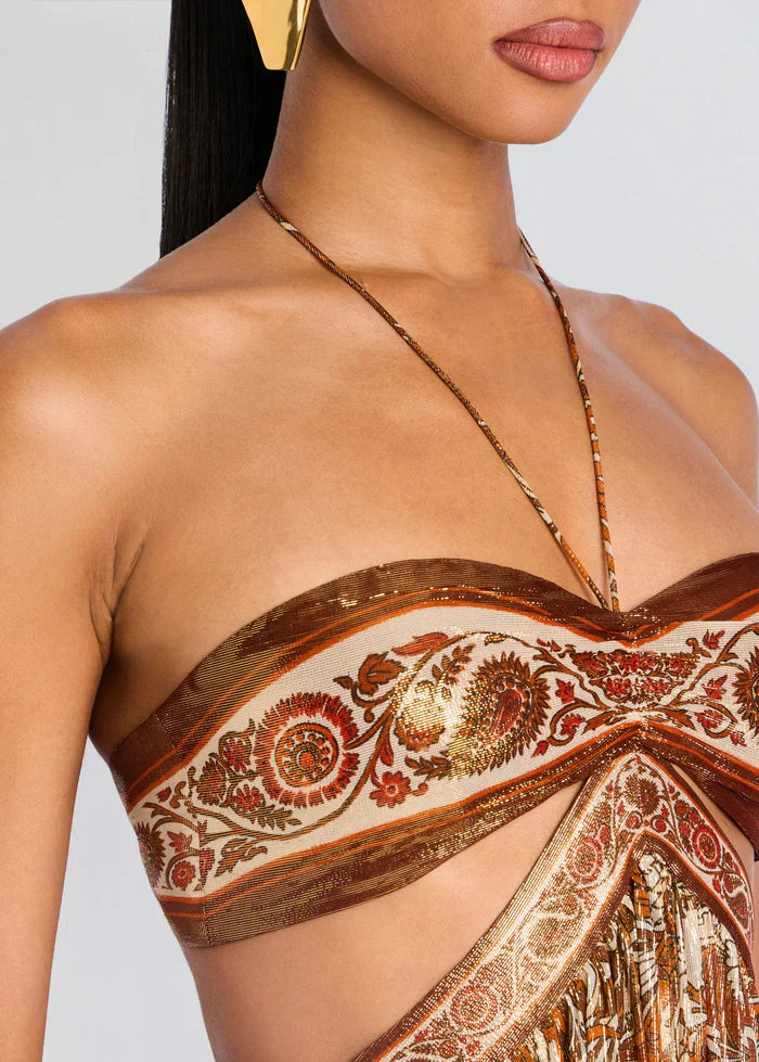 Maxi haljina Zlatna Aura