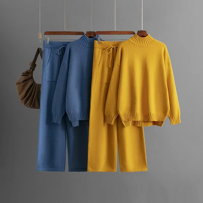 Nia® - Elegantan set s dugim rukavima i ravnim hlačama