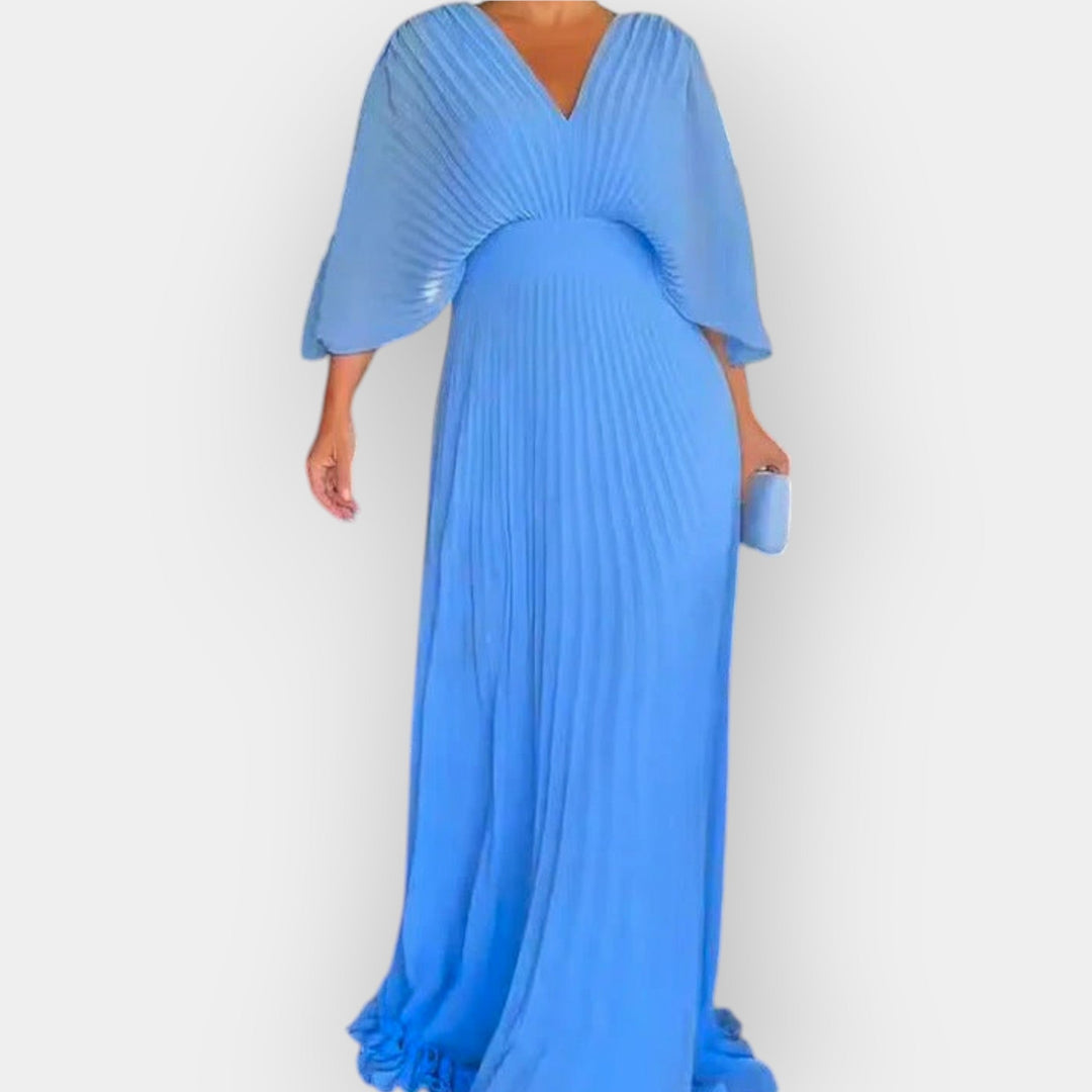 Elegantno plisirano haljina s modernom krojem