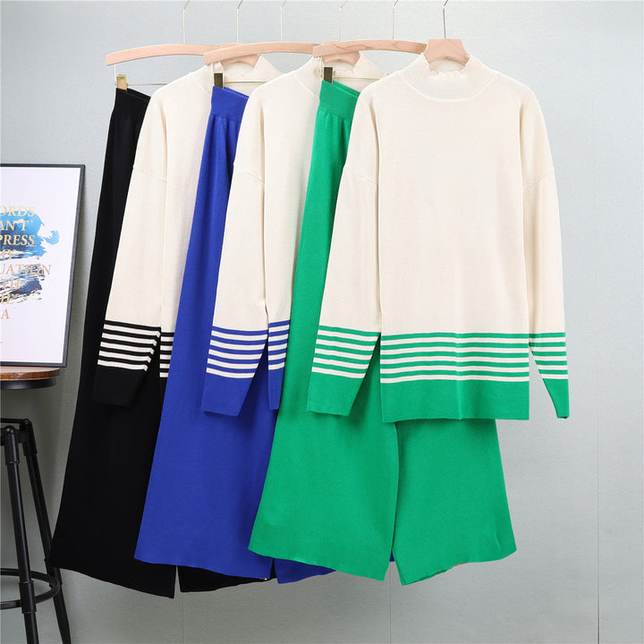 Lia® - Klasični i udobni bicolor set s stojećim ovratnikom