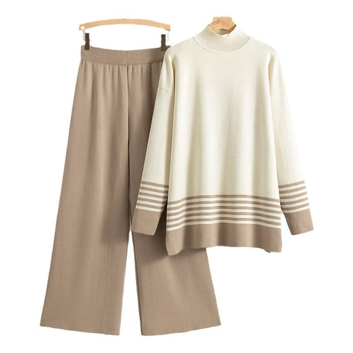 Lia® - Klasični i udobni bicolor set s stojećim ovratnikom